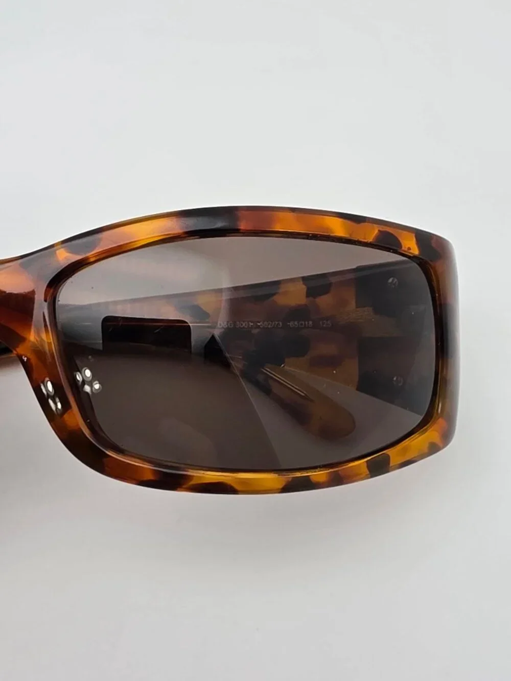 Dolce & Gabbana D&G3001 502/73 Tortoise Frame Grey Lens Sunglasses w/ Case 65mm